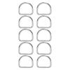 10 PCS 316 Stainless Steel D Ring, Seamless Welded Hardware D Buckle Ring Marine D Buckle Ring Strength and Durability for Marine Industrial Applications (50 * 47 * 6MM) view 1