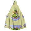 SamLng The funny frog doing yoga Adult Hooded Cloak  Perfect for Cosplay, Christmas, Halloween, Easter, Carnival, Party, Stage Costumes view 1