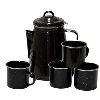 Stansport Enamel Percolator Coffee Pot 8 Cup