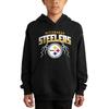 Junk Food NFL - Pittsburgh Steelers Lightning Kids Hoodie Black view 1