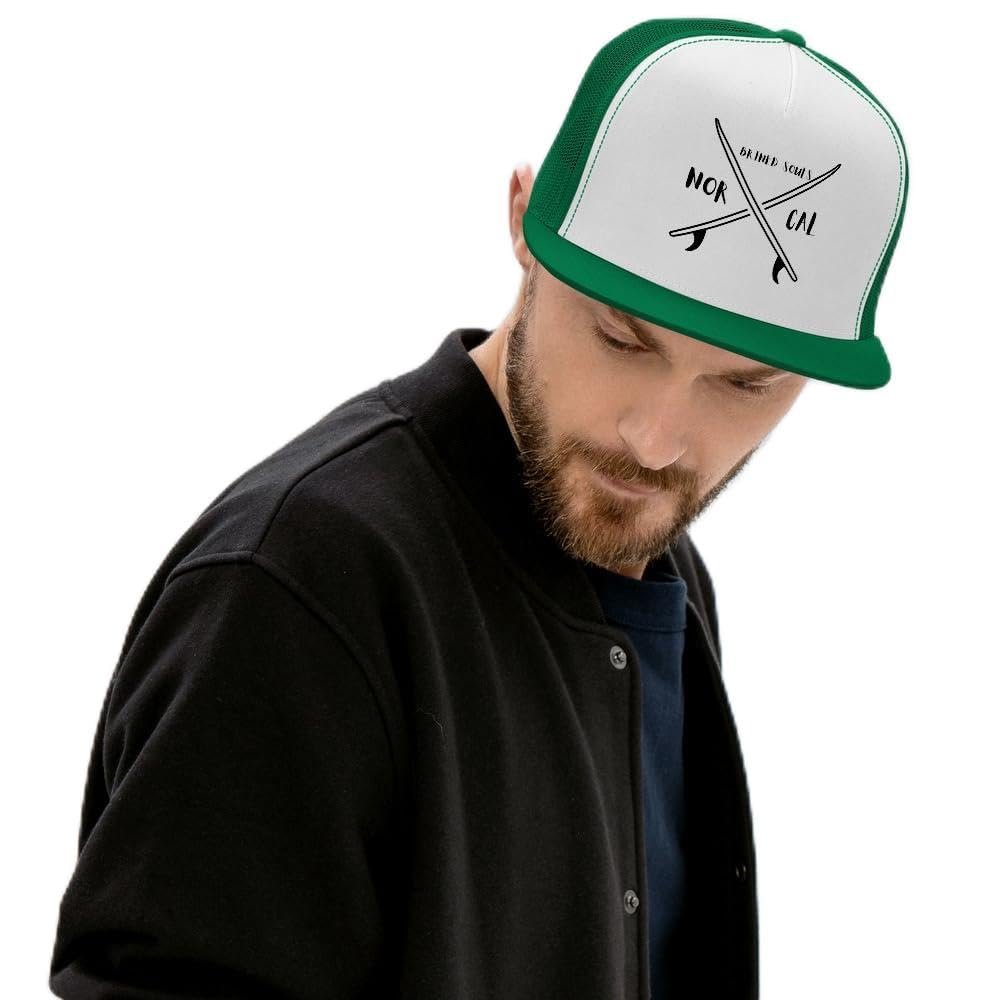 Brined Souls - Norcal - Surfer Trucker Cap -Crossed Surfboards