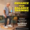 GIBBON Balance Pole 60 Long to Assist on SlackBoard, GiBoard Balance Board & SlackRack - Standing Pole Accessory for Slackline Balance Trainer - Slack Board Stability & Agility Training Equipment view 2