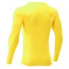 USKOY Men's Rash Guard Long Sleeve UPF 50+ Sun Protection Quick Dry Swim Shirt with Compression Fit for BJJ, Surfing & Gym Training Yellow Medium view 2