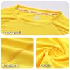 USKOY Men's Rash Guard Long Sleeve UPF 50+ Sun Protection Quick Dry Swim Shirt with Compression Fit for BJJ, Surfing & Gym Training Yellow Medium view 3