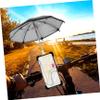 AUTSUPPL 1set Sturdy Mini Bike Phone Holders Detachable Umbrella for Protection Easy to Install for Biking and Navigation Black view 4