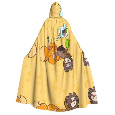 SamLng Sunflower Seed Squirrel Adult Hooded Cloak  Perfect for Cosplay, Christmas, Halloween, Easter, Carnival, Party, Stage Costumes