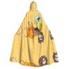 SamLng Sunflower Seed Squirrel Adult Hooded Cloak  Perfect for Cosplay, Christmas, Halloween, Easter, Carnival, Party, Stage Costumes view 1