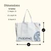 Pickleball Bag Canvas Tote Bag Aesthetic for Women, Cute Reusable Thick Cloth Cotton Bags for Shopping Beach Trendy Pickleball Gifts PICKLEBALL Bag view 4