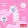 Disney Girls' 2-piece Snug-fit Cotton Holiday Pajama Set, Soft & Cute for Kids, STITCH AND ANGEL, 2T view 3