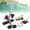 Parking Lot Striping Machine, Floor Tape Applicator, with Drawing Circle Kit, Court Line Tape Machine, 55-80cm Height Adjustable, for Floor Marking on Tiles, Concrete, Asphalt, etc view 1