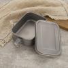 IGRIXLSD Lunch Box 800ML, Outdoor Pure Titanium Square Sealed Folding Bento Box, Suitable For Outdoor Camping view 3
