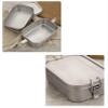 IGRIXLSD Lunch Box 800ML, Outdoor Pure Titanium Square Sealed Folding Bento Box, Suitable For Outdoor Camping view 4