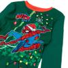 Spiderman Boys' 2-Piece Snug-fit Cotton Holiday Pajama Set, Soft & Cute for Kids, SPIDER NICE LIST, 8 view 3