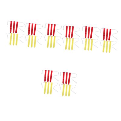 INOOMP 16pcs Rugby Waist Flags Football Training Flags for Youth and Teens for Scrimmages Games and Outdoor Fun Wear-resistant Design