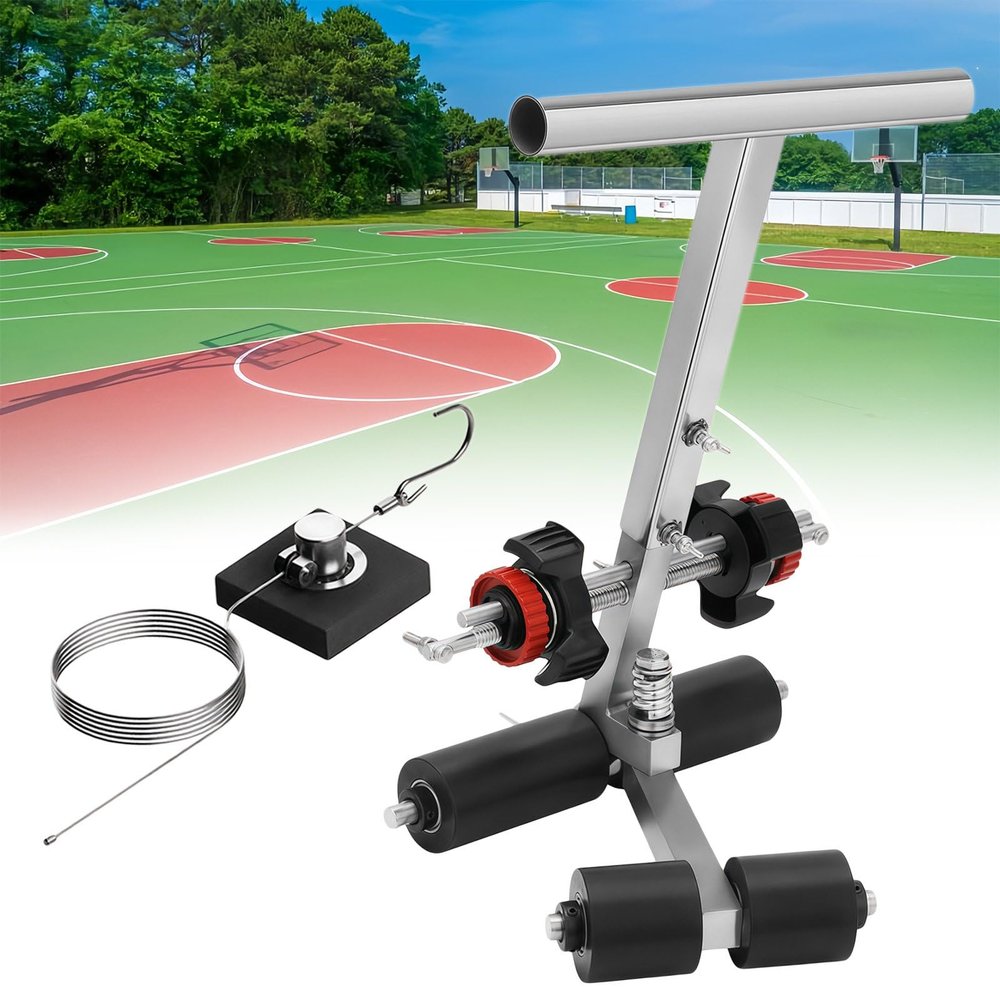 Fablestoryem Lane Marking Applicator, with Drawing Circle Kit, Playground Line Drawing Machines, Floor Paint Tape Applicator, Driveway Tape Machine, for Stadiums, Factories, Playgrounds, Roads