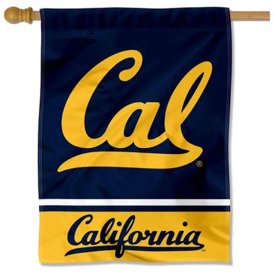 Cal Berkeley Golden Bears Wordmark Logo House Flag Banner