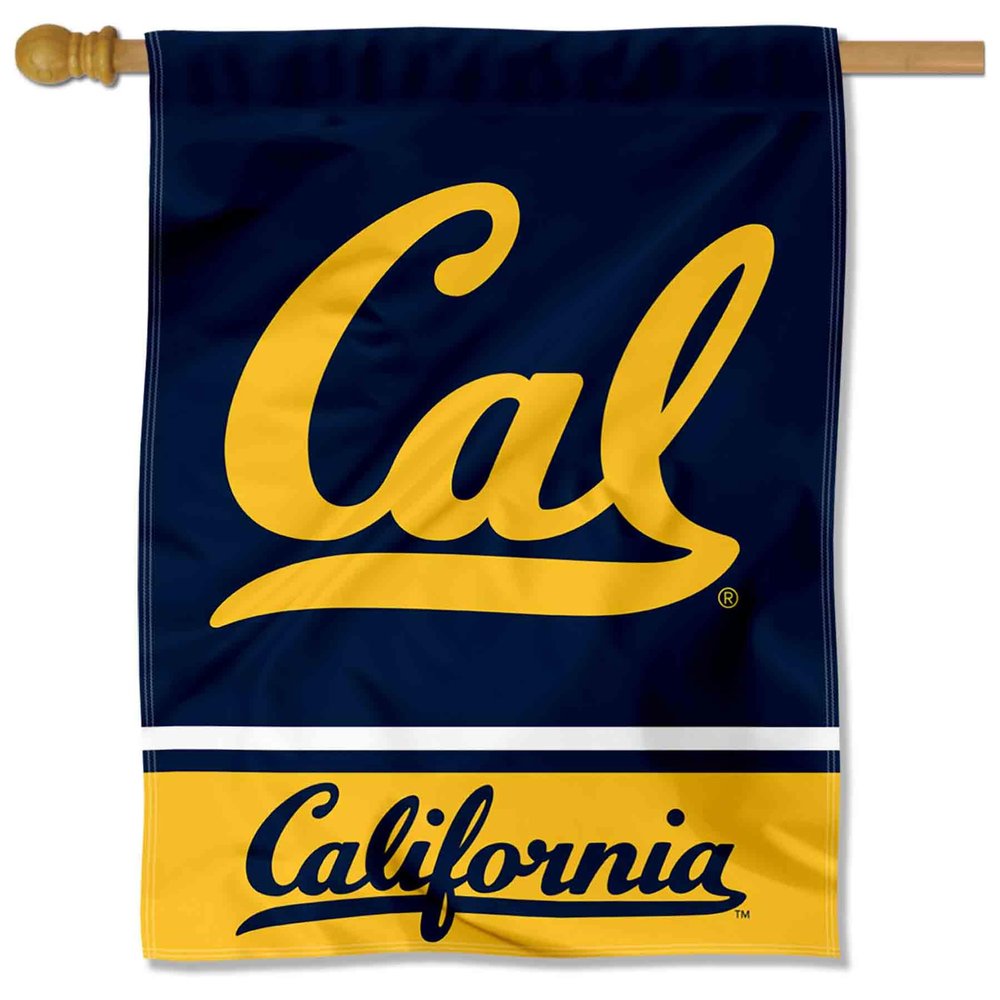 Cal Berkeley Golden Bears Wordmark Logo House Flag Banner