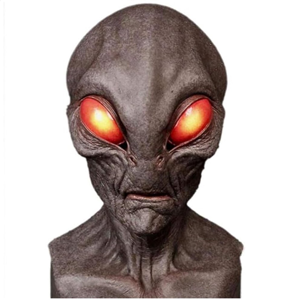 GpahrrDnij Men's and Women's Full Cover Horror Alien Mask for Halloween Costume (A1)
