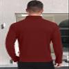KUYIGO Men's Long-Sleeved Bottoming Knit Tops Slim fit for Fall and Winter with Large Size Tops Wine Red view 3