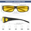 KALIYADI Night-Vision-Glasses Fit-Over-Glasses Wrap-Around Glasses: Night Vision Glasses Anti Glare HD Polarized for Driving view 4