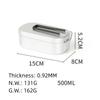 IGRIXLSD Lunch Box 500ML, Aluminum Folding Bento Box, Suitable For Outdoor Outings, Camping And Self-driving Trips view 2