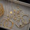 VKME 43 PCS Gold Jewelry Set for Women, Delicate Teardrop Hoop Earrings, Elegant Knuckle Rings, Adjustable Bracelets and Necklaces, Perfect Fashion Anniversary Birthday Jewelry Gift Packs view 3