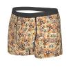 WANGXUEE labrador retriever Dogs Print Men's Sexy Underwear Classical Boxer Briefs Stretch Support Trunks Black view 3