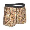 WANGXUEE labrador retriever Dogs Print Men's Sexy Underwear Classical Boxer Briefs Stretch Support Trunks Black view 4