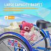 Omelaza Adult Tricycle 26 Inch Single-Speed Tricycle with Detachable Large Basket for Shopping, Leisure, Commuting, Women Men Seniors Blue view 3