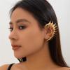 Gothic Jarring Clip Hip Hop Retro Spinal Ear Clip Punk Style Jarring Bone Stud Crawling Statement Earring Jewelry for Women (Gold) view 4