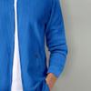 Men's Waffle 2 Piece Tracksuit Set Long Sleeve Full Zip Athletic Jogging Suit Sets Solid Color Casual Track Suits (Blue,Large) view 4