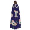 Juiimr Cute Kola Animal Pattern Long Hooded Cape Cloak For Halloween Carnival Theme Party Cosplay Costume Decor view 4
