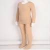 Kaerm Kids Girls Base Layers Warm Underwear Set Long Sleeve Fleece-Lined Undergarments Undershirt and Leggings A Nude 12-24 Months view 3