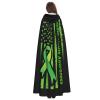 Juiimr Mental Health Awareness Month Long Hooded Cape Cloak For Halloween Carnival Theme Party Cosplay Costume Decor view 4