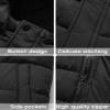 Happy Cherry Kids Padded Vest Winter Down Puffer Vest Detachable Hooded Zipper Up Sleeveless Jacket Windproof 10-11Years view 3