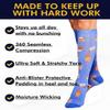 Compression Socks for Women & Men Circulation - 15-20 mmHg Compression Socks - Best Support for Nurses, Running, Athletic (If I Fit I Sit - Bamboo, Medium - Regular Calves) view 2