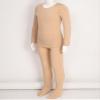 Huimingda Kids Girls 2Pcs Thermal Underwear Long Sleeve Fleece-Lined Shirt and Long Johns Warm Undergarments A Nude 11-12 Years view 3