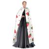 Juiimr Kawaii Strawberry Print Long Hooded Cape Cloak For Halloween Carnival Theme Party Cosplay Costume Decor view 3
