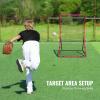 VEVOR Baseball and Softball Rebounder, 3 x 4.5 ft PitchBack Pitching Nest, 3-Way Pitchback Net, Fielding Trainer, Bounce Back Net for Fielding/Throwing Practice view 4