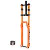 LPYDWZ Aluminum Alloy Mountain Air Fork 27.5/29 Inch, Double Shoulder Bike Suspension DH Downhill Forks 1-1/8" Straight Tube Travel 150mm(Orange,26 inch) view 1