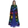Juiimr Pride Month LGBTQ Gay Pride Ally Pattern Long Hooded Cape Cloak For Halloween Carnival Theme Party Cosplay Costume Decor view 2