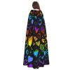 Juiimr Pride Month LGBTQ Gay Pride Ally Pattern Long Hooded Cape Cloak For Halloween Carnival Theme Party Cosplay Costume Decor view 4