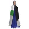 Juiimr Demiromantic Pride Flag Long Hooded Cape Cloak For Halloween Carnival Theme Party Cosplay Costume Decor view 2