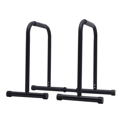 Bitodd Dip Single Bar, Adjustable Dip Stand, Fitness Dip Bar Station, Removable, 440 Lbs Weight Capacity, Double Bar Double Arm Bender, Fitness Equipment for Gym, Personal Residence, Black