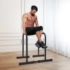 Bitodd Dip Single Bar, Adjustable Dip Stand, Fitness Dip Bar Station, Removable, 440 Lbs Weight Capacity, Double Bar Double Arm Bender, Fitness Equipment for Gym, Personal Residence, Black view 3
