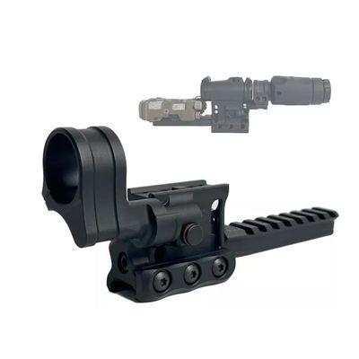 HATSEN New Hybrid Scope Riser Mount with Picatiny Rail & Magnifier Scope Mount Combo, Fits for T2 Footprint Red Dot Sight and 3XMAG Magnifier,Laser Sight Etc