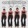 Sunzel Flare Leggings, Crossover Yoga Pants with Tummy Control, High Waisted and Wide Leg, No Front Seam Grey Large 28" Inseam view 3