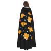Juiimr Cute Dinosaur Chicken Nuggets Pattern Long Hooded Cape Cloak For Halloween Carnival Theme Party Cosplay Costume Decor view 4