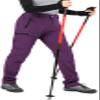 Wespornow Women's-Fleece-Lined-Hiking-Pants Snow-Ski-Pants Water-Resistance-Outdoor-Softshell-Insulated-Pants for Winter (Grape, X-Small) view 3