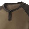 Mens Henley Long Sleeve Raglan T-Shirt Fashion Button Cotton Fall Shirt Casual Lightweight Crew Neck Shirts (X-Large,Army Green) view 3